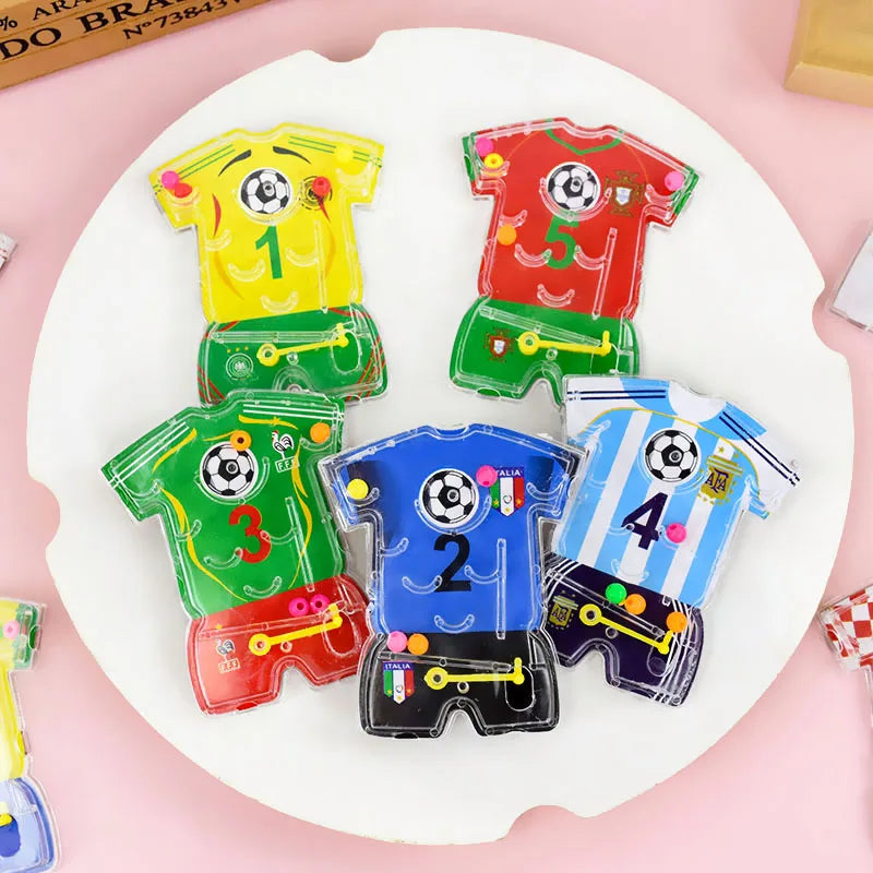 10/20pcs Soccer Maze Toy Football Theme Pinball Game Kids Birthday Party Favors Goody Bag Pinata Fillers Christmas Gift Supplies