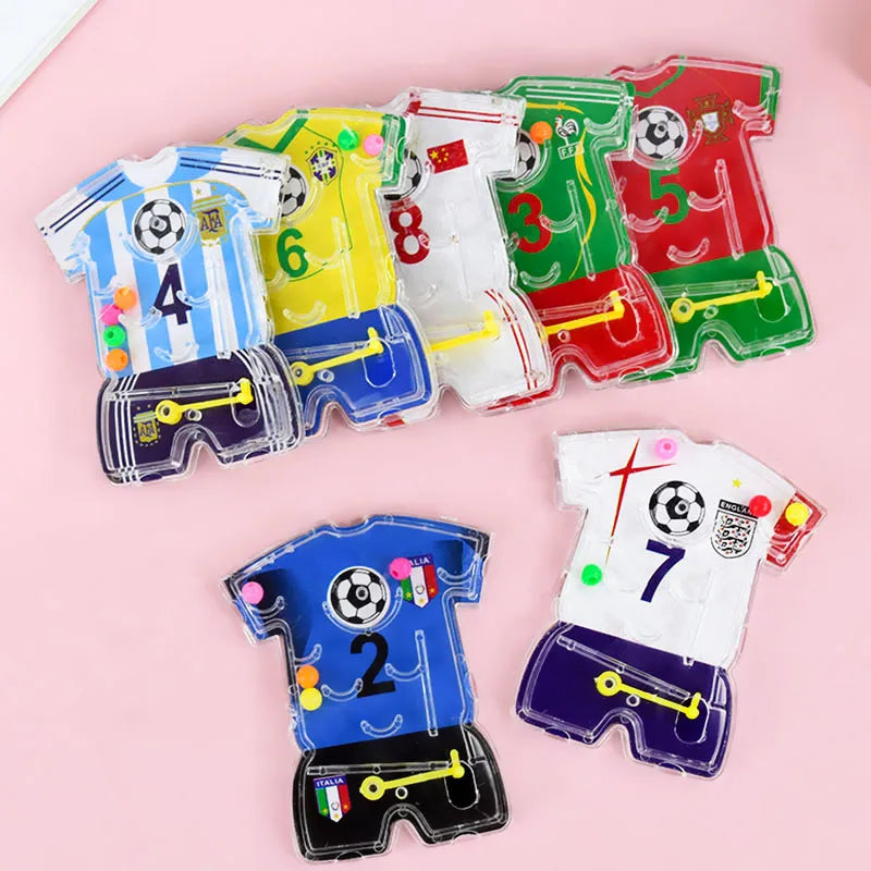 10/20pcs Soccer Maze Toy Football Theme Pinball Game Kids Birthday Party Favors Goody Bag Pinata Fillers Christmas Gift Supplies