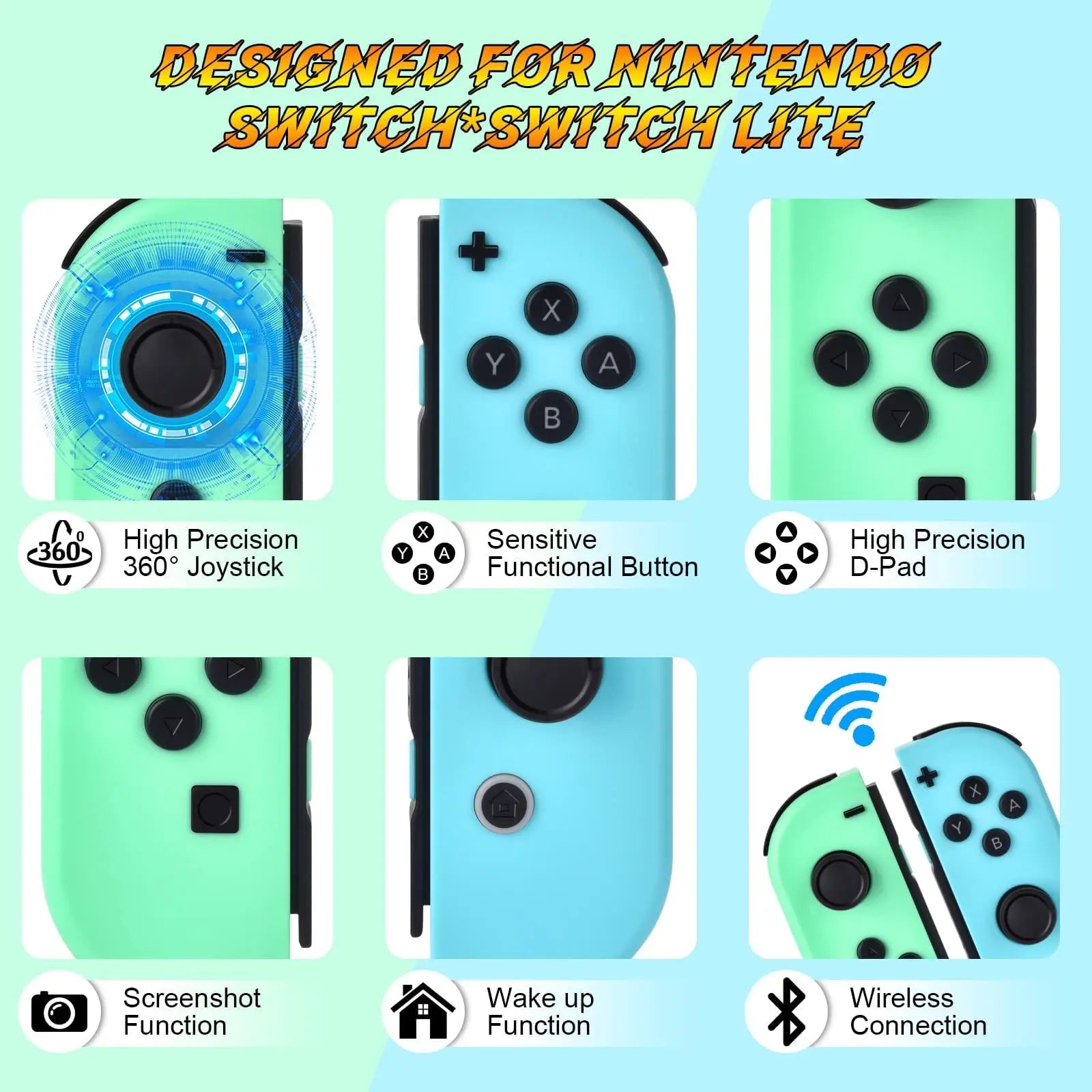 Joy con wireless Switch Control Joycon Controller with Dual Vibration Joystick Gamepad For switch video game consoles Accessorie