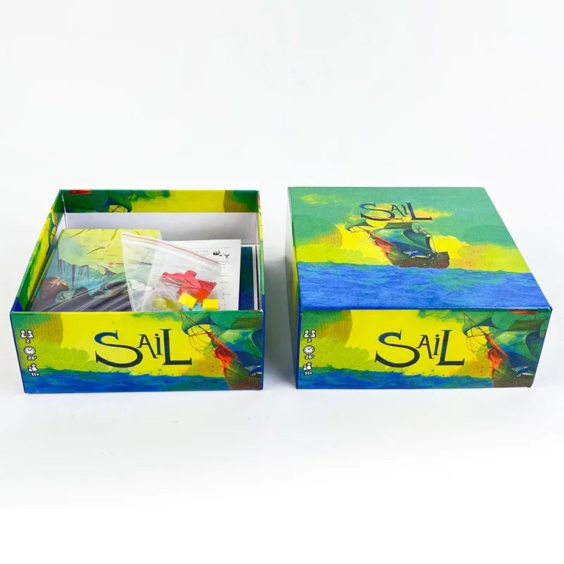 SAIL Board Game English Version with German Style Cards Two Player Cooperation Party Night Game Set