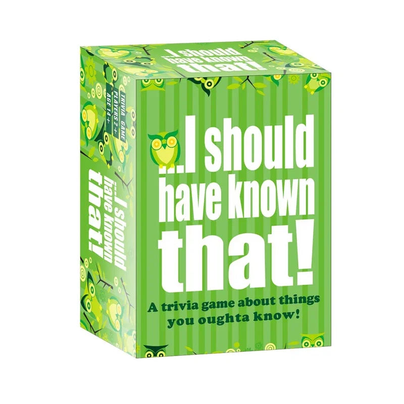 2025 Card Game I should have known that! - Perfect for Family Game Night - Over 400 Trivia Questions