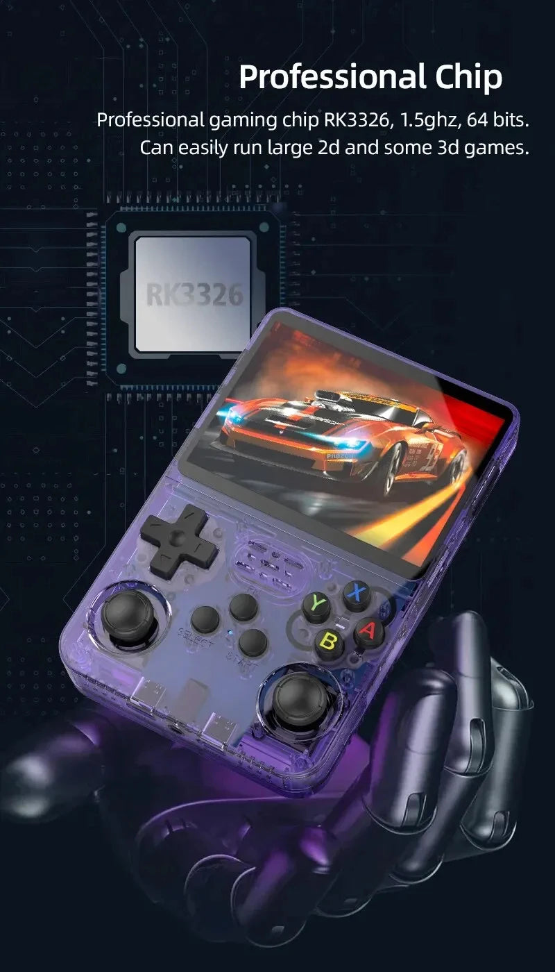 Open Source R36S Retro Handheld Video Game Console Linux System 3.5Inch IPS Screen Mini Portable Pocket Video Player 128G Games