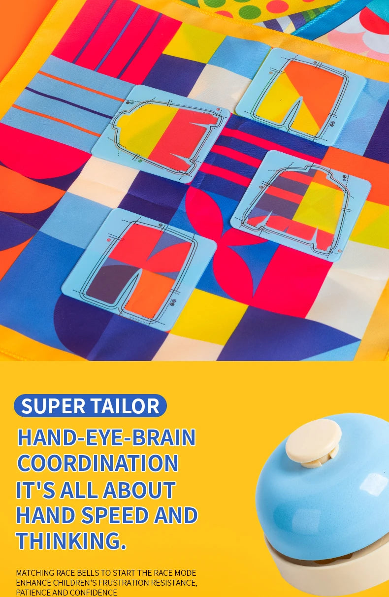 Tailor Master Battle Game Kids Toys Color Shape Matching Logical Thinking Board Games Interactive Montessori Educational Toys