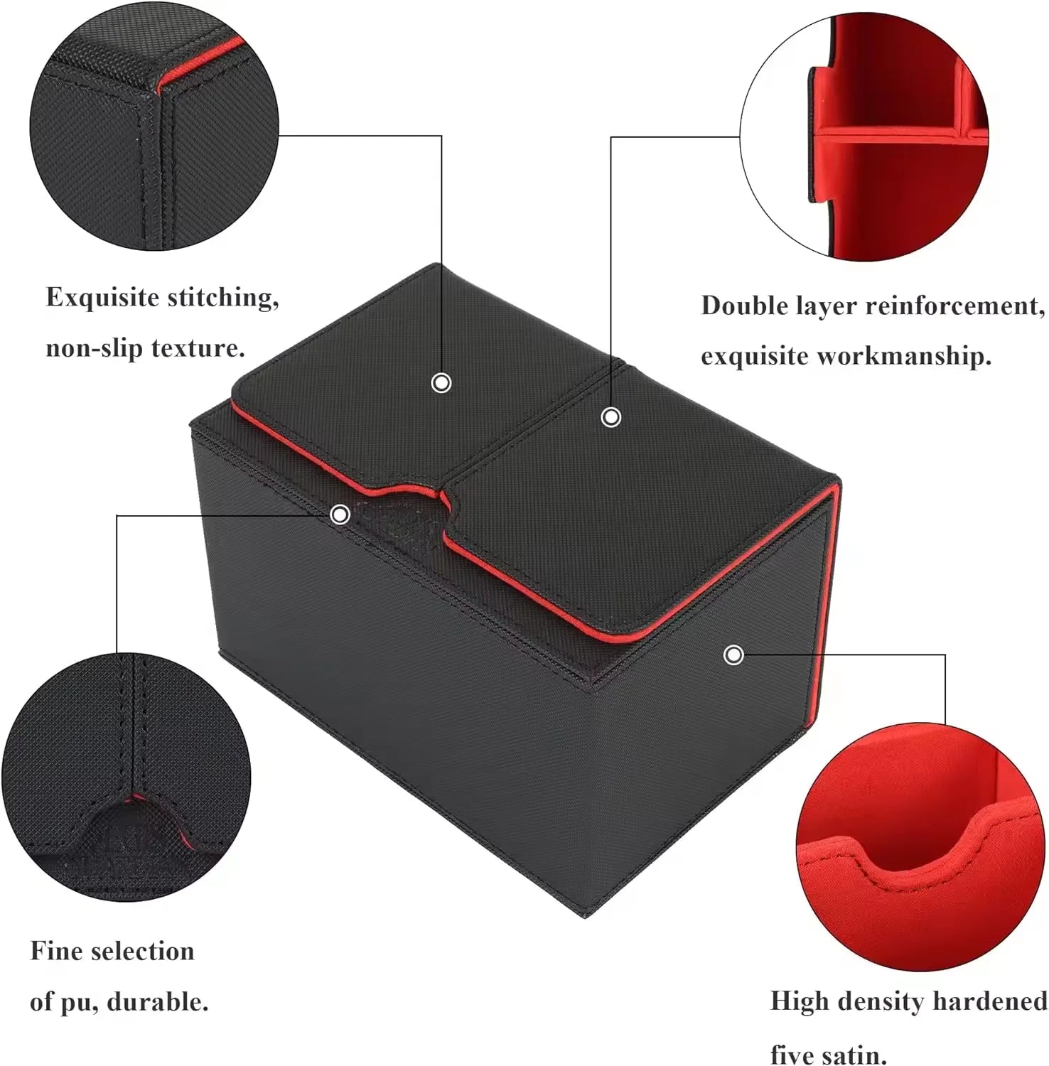 Card storage box card box big brand box solid color storage box top side installation toys games collection card for Trading