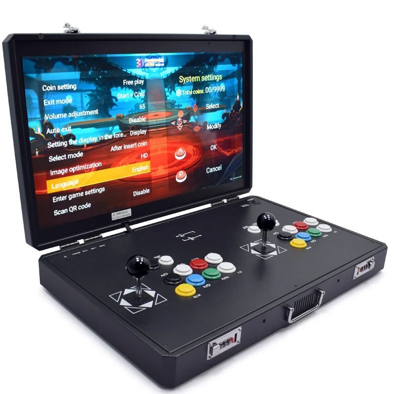 Pandora 3D WiFi Plus 23.8 Inch LCD Arcade Console 23000 Games 2 Players PCB Board Retro Video Arcade Box Table Bartop Machine