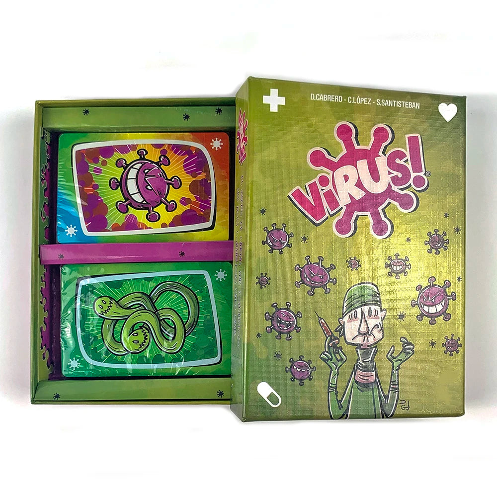 In Spanish Version In English French Virus Card Game The Contagiously Virus Card Version Party Game Family Interactive Game
