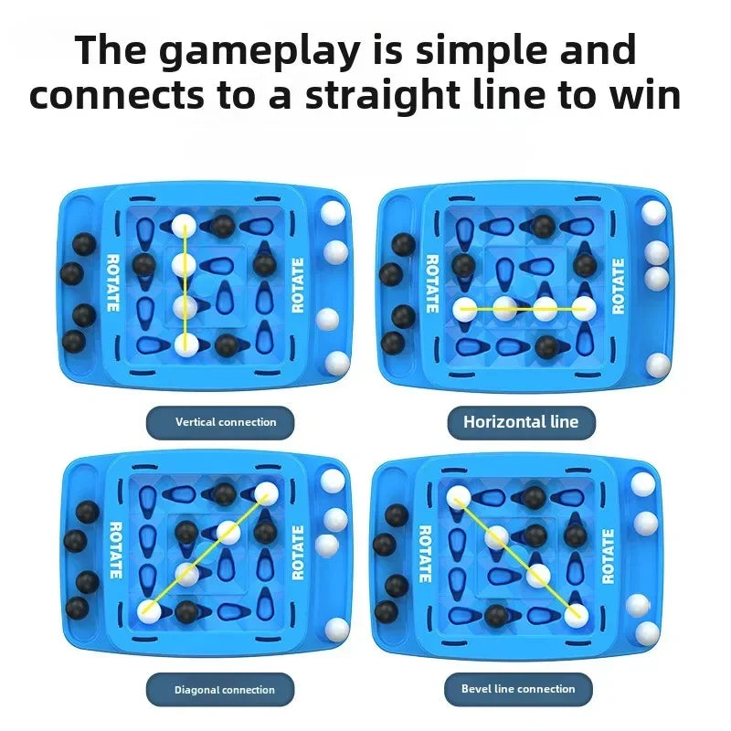 4 in A Row Game Educational Orbit Logic Board Game for Kids Family Party Table Top Strategy Board Game Night 2024 new