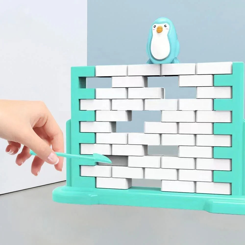Mini fun for kids, penguin ice breaker trap, toys game, family part, interactive balance blocks for parents and children, gifts
