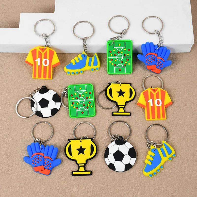 Soccer Party Bracelets Keychain Pin Ball Maze Game Toys Football Theme Kids Birthday Party Favors Pinata Fillers Christmas Gift
