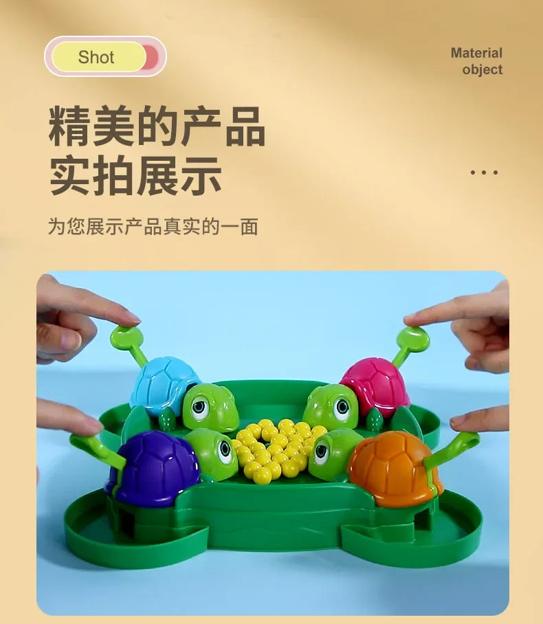 Kids Desktop Competitive Games Turtles Eat Beans safe Parent-child Interaction Entertainment Game Educational Relieve Stress Toy