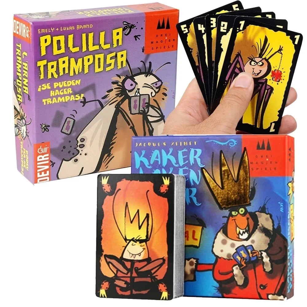 Mogel Motte Polilla Tramposa Card Game Devir-game moth cheate （ES）Cheating Moth Leisure Gathering Board Game Cards Poker