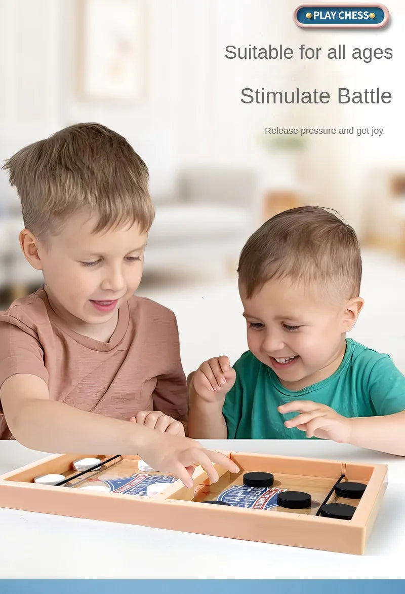 Table Hockey Paced Sling Puck Board Game Fast Sling Puck Winner Party Game Adult Child Family Game Desktop Battle Board Toys