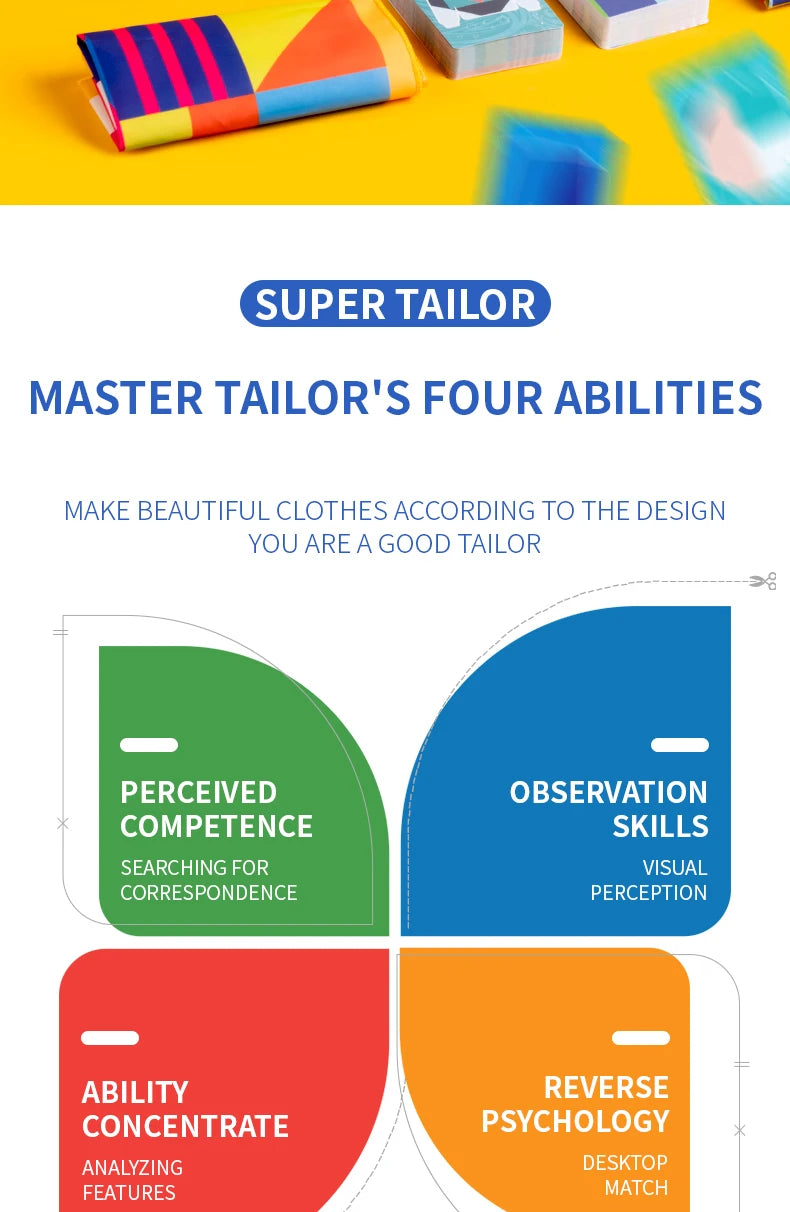 Tailor Master Battle Game Kids Toys Color Shape Matching Logical Thinking Board Games Interactive Montessori Educational Toys