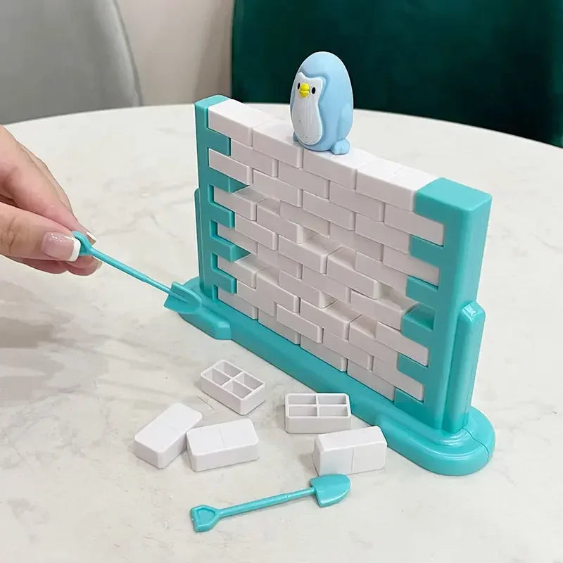 Mini fun for kids, penguin ice breaker trap, toys game, family part, interactive balance blocks for parents and children, gifts