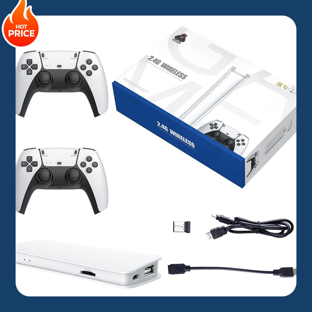 M15 Retro Video Game Console Dual Wireless Gamepad Controller Game Stick 64G 4K 20000 Classical Games Retro Game HD Output