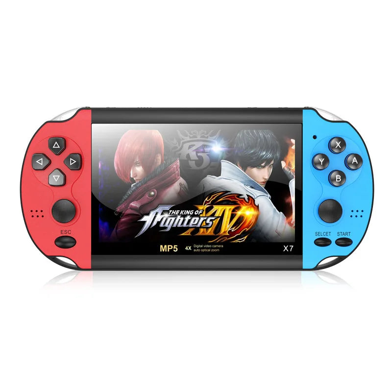 Retro X7 Handheld Game 4.3 Inch HD Large 8G Screen Classic Game Console Built-in 10000 Games Mini Handheld MP5 Video Game