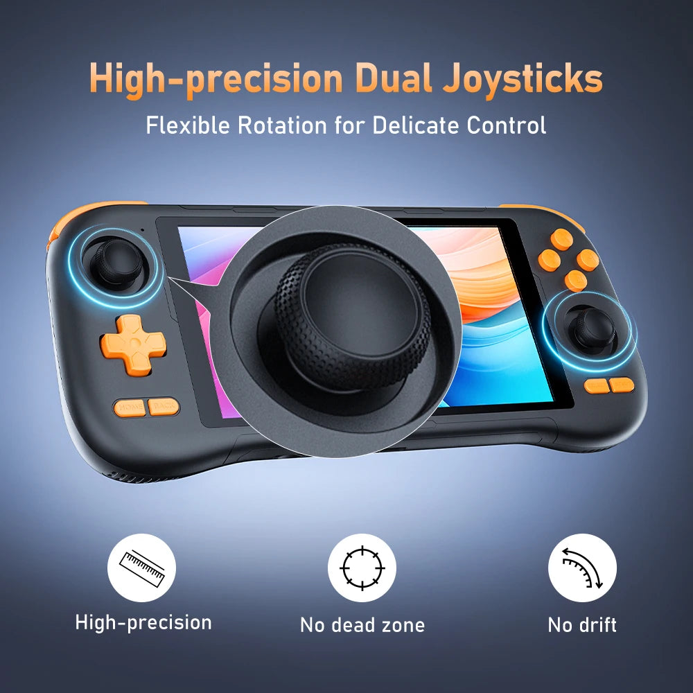 Kinhank Super console K56 Android 14 Handheld Game Console 5.5 inch Touch Screen 5000mAh With 50+ Emulators For DC/MAME/SS/PSP
