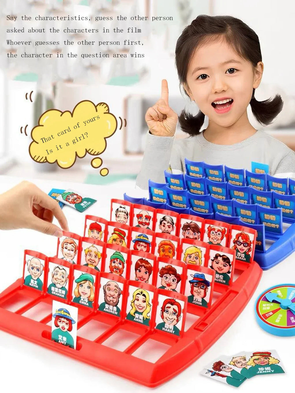 Head Game with Logical Thinking Puzzle Children's Parent-Child Guess Who I Am Board Game Board Game