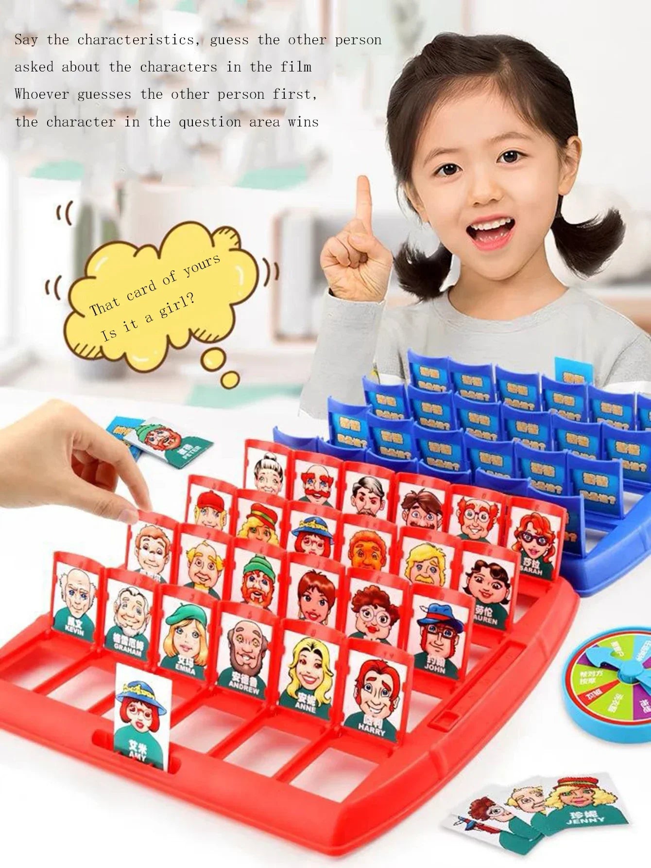 Head Game with Logical Thinking Puzzle Children's Parent-Child Guess Who I Am Board Game Board Game