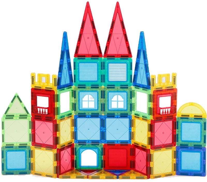 Magplayer Magnetic Building Blocks Construction Set Game Magnet Tiles Children Montessori Educational Toys For Kid Boy Girl Gift