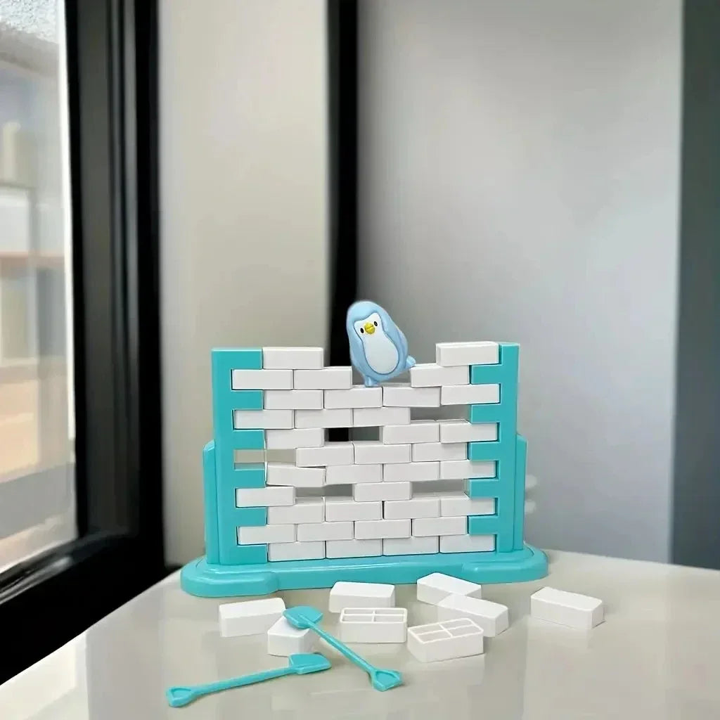 Mini fun for kids, penguin ice breaker trap, toys game, family part, interactive balance blocks for parents and children, gifts