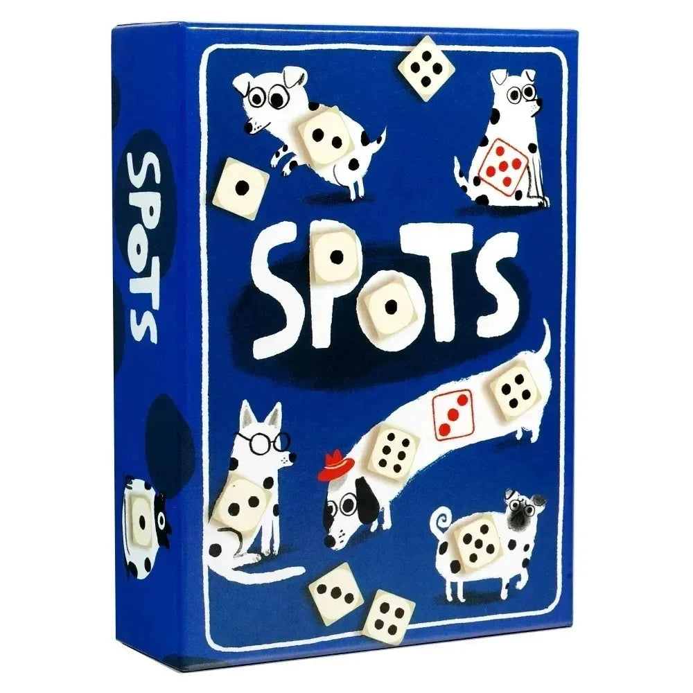 Spots - A Game About Rolling Dice To Boost Your Luck And The Dog Board Game English Cards Games Family Interactive Games