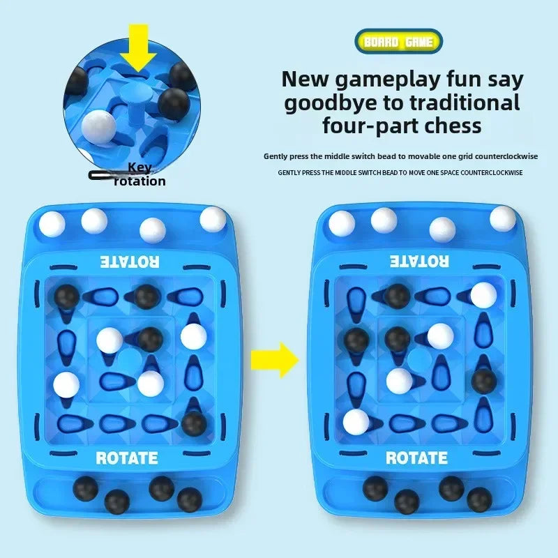 4 in A Row Game Educational Orbit Logic Board Game for Kids Family Party Table Top Strategy Board Game Night 2024 new
