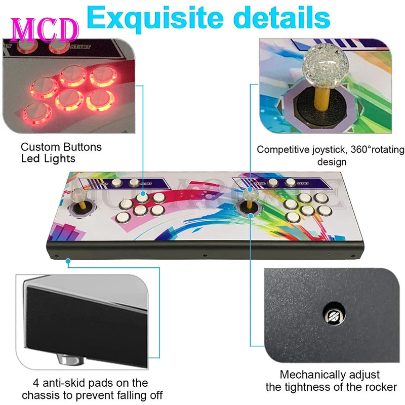 Retro Arcade 3D Pandora's Box EX WIFI8000 10888 in 1 Save Function Multiplayer Support Add Game 4 Players for Gaming Cabinet