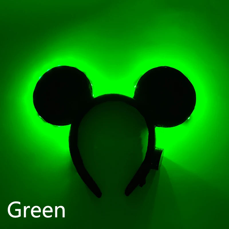 NEW LED Light up Headwear 6 Lighting colors Cat Ear LED Flashing Headband LED Headband Rave Women Girls Glow Party Supplies