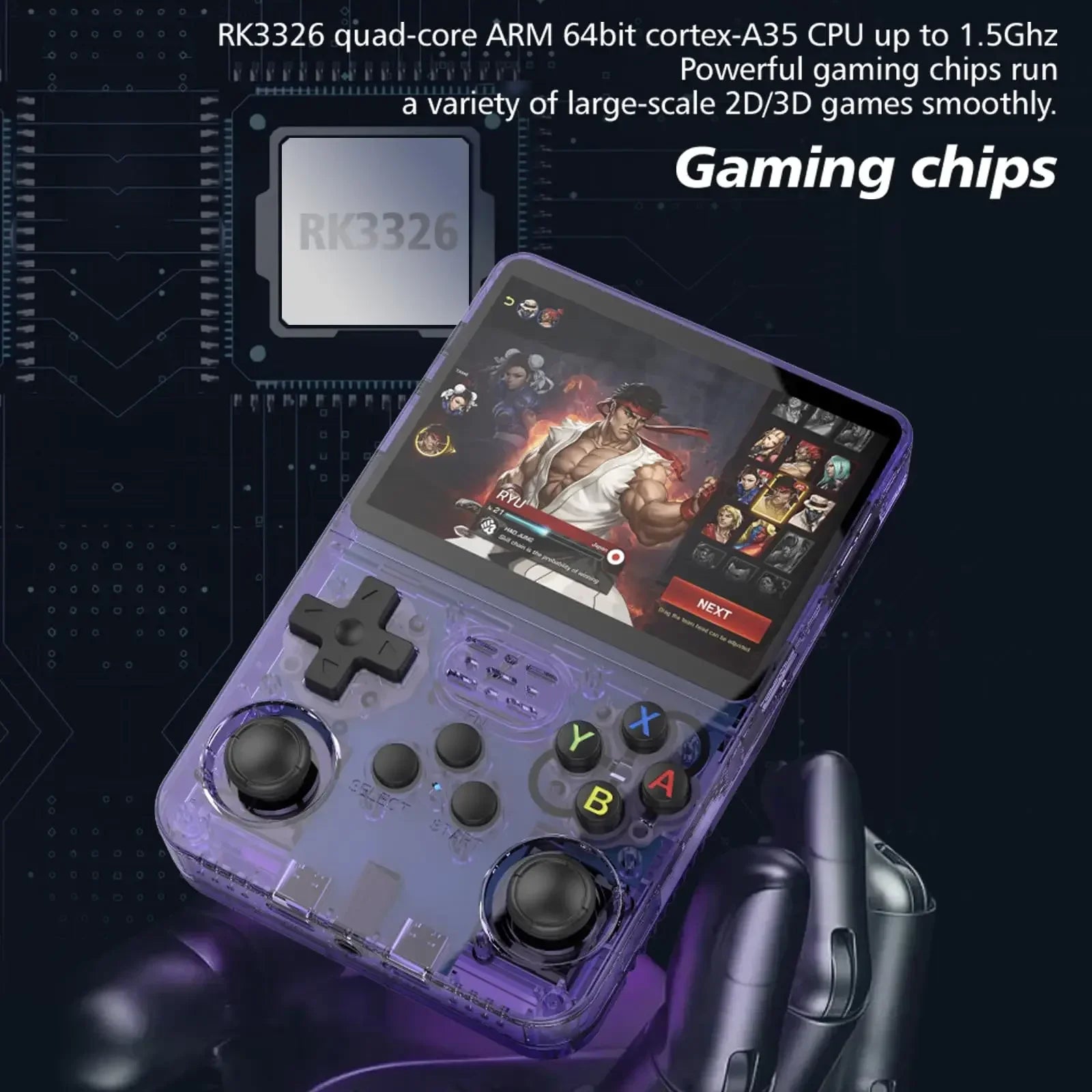Single Card R36S Retro Handheld Video Game Console Consolas Classic Open Source Linux System Games Players 3.5Inch IPS Screen