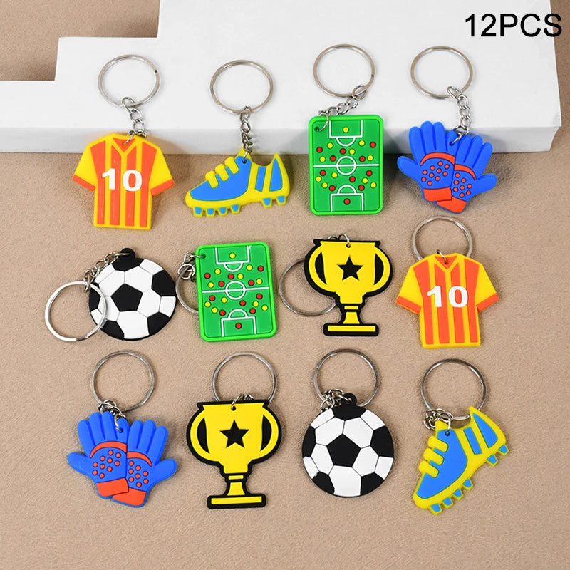 Soccer Party Bracelets Keychain Pin Ball Maze Game Toys Football Theme Kids Birthday Party Favors Pinata Fillers Christmas Gift