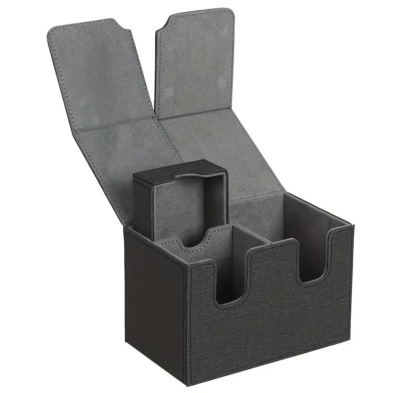 Card storage box card box big brand box solid color storage box top side installation toys games collection card for Trading