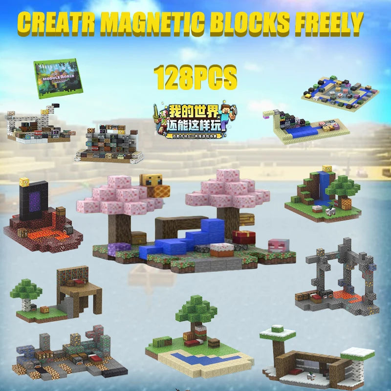 2.0CM DIY Magnetic Building Blocks Mine World Cube Magnet World Set for Kid Age DIY Model Children Montessori Sensory Toy