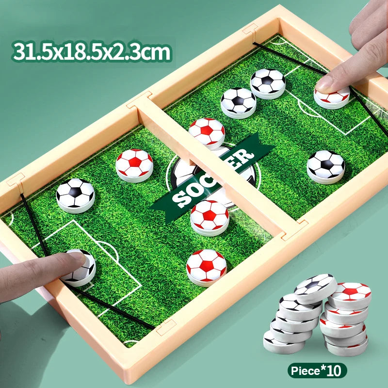 Table Hockey Paced Sling Puck Board Game Fast Sling Puck Winner Party Game Adult Child Family Game Desktop Battle Board Toys