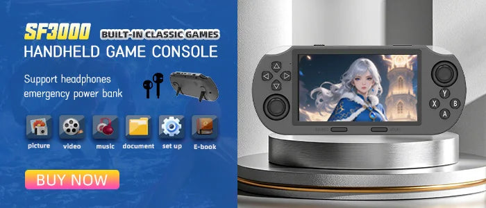 VILCORN Arcade Video Game Console 4K TV Game Stick with Double Arcade Joysitck Games For MAME/Sega/PS1/Atari Kid Gift