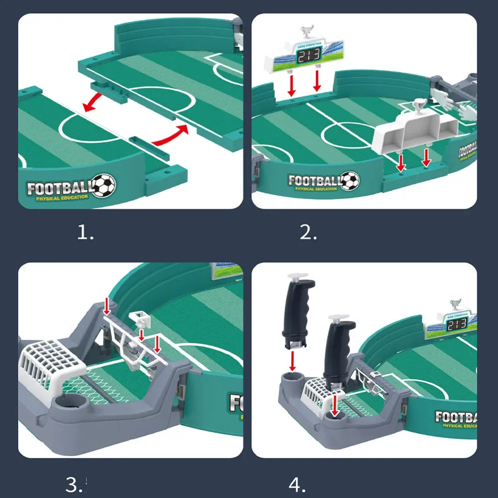 Mini Desktop Table Football Game Board - Family Party Games Match Kids Interactive Toy Educational Intellectual Toy Indoor Games