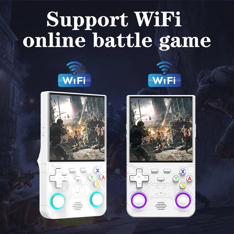 2025 R36 Ultra Open Source R36S Video Game Console Linux System 4.0 Inch IPS Screen  Portable Pocket Video Player 64G best Games