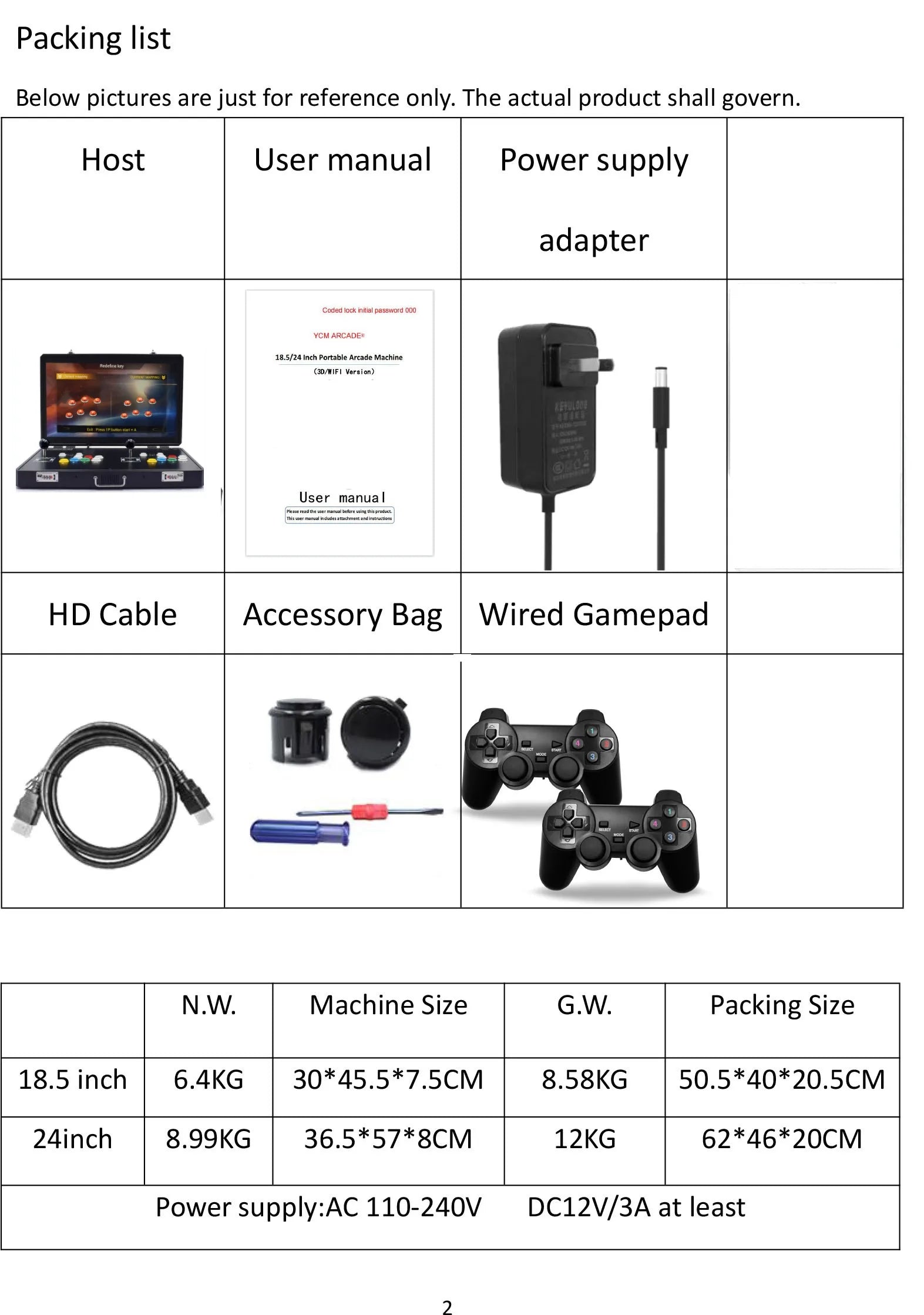 Pandora 3D WiFi Plus 23.8 Inch LCD Arcade Console 23000 Games 2 Players PCB Board Retro Video Arcade Box Table Bartop Machine