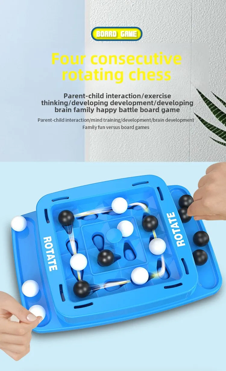 4 in A Row Game Educational Orbit Logic Board Game for Kids Family Party Table Top Strategy Board Game Night 2024 new
