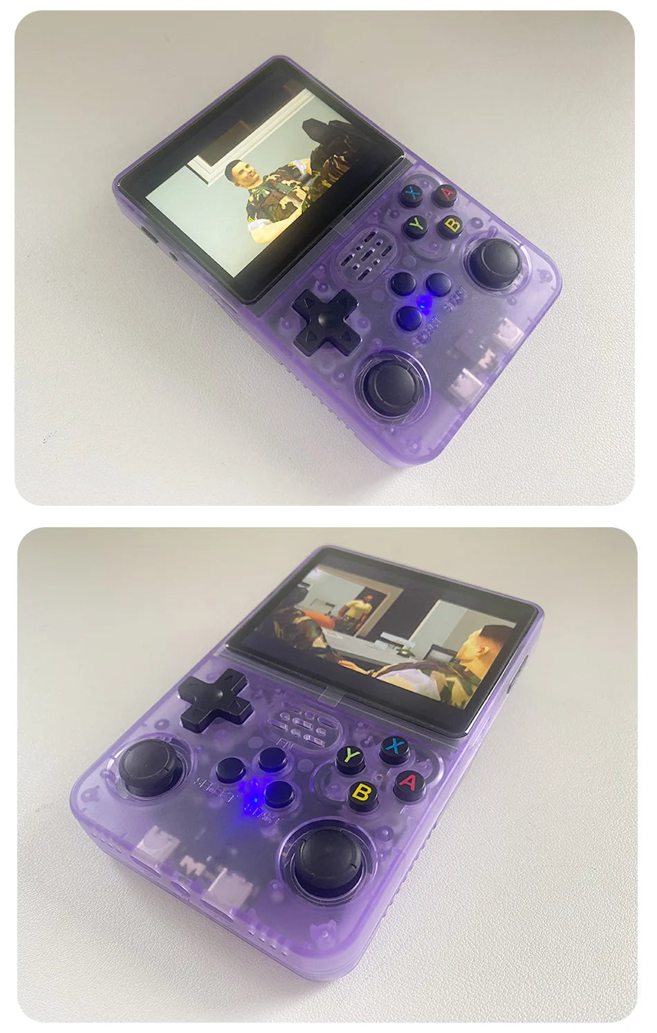 R36S Retro Handheld Video Game Console Linux System 3.5 Inch IPS Screen R35s Pro Portable Pocket Video Player 128GB Games