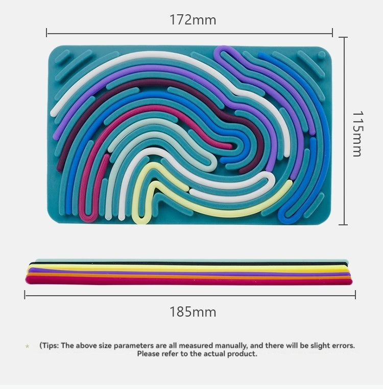 Silicone Sensory Activity Board Fidget Toys Children Relieve Stress Educational Toy Decompression Board Montessori Toy for Kids