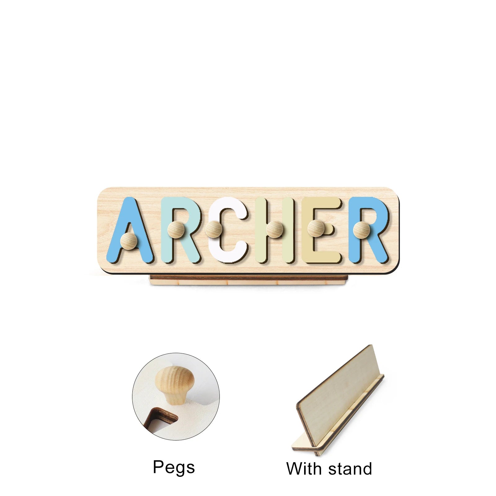 Customized birthday gift for a friend's son or daughter, personalized name puzzle, 3D alphabet jigsaw toy, building blocks gift