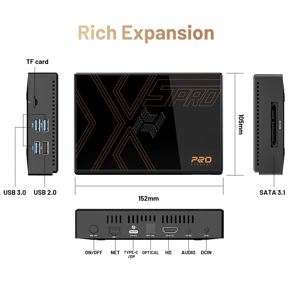 Kinhank Super Console X5 PRO Retro Video Game Consoles Plug and Play 4T with 16000 Games for PS2/WII/SS/DC/N64 Android 12 TV Box