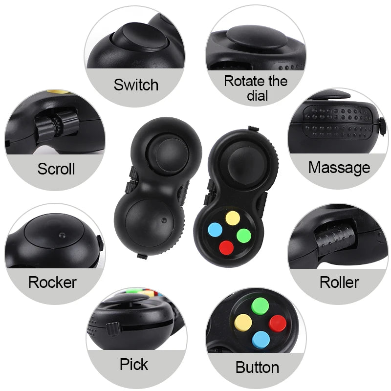8/1pcs Fidget Pad Game Controller Toy Kids Adult Birthday Party Favors Goodie Pinata Filler Anxiety Stress Relief Christmas Gift