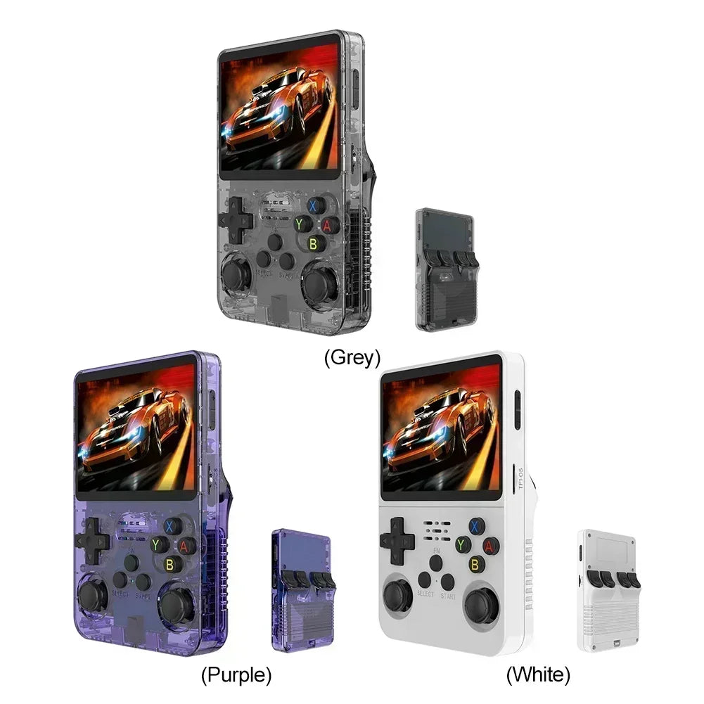 R36S new retro game console 3.5-inch Linux open-source system portable handheld game console with 128GB large memory
