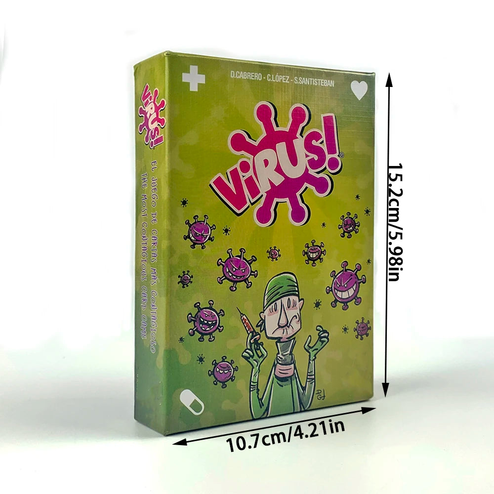 In Spanish Version In English French Virus Card Game The Contagiously Virus Card Version Party Game Family Interactive Game