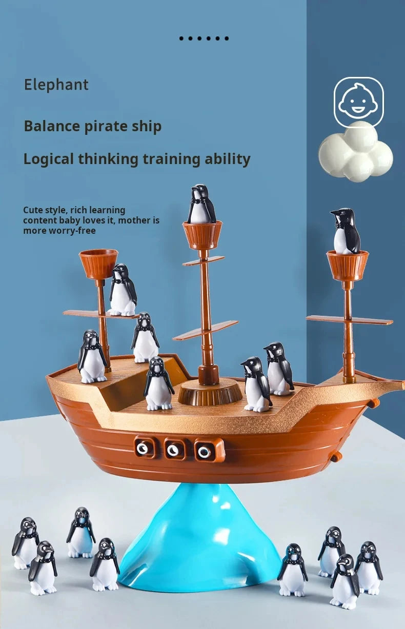 Iceberg Stacked Penguin Balanced toys Board Game Puzzle Toys Early Education Gathering party game props birthday gift for kids