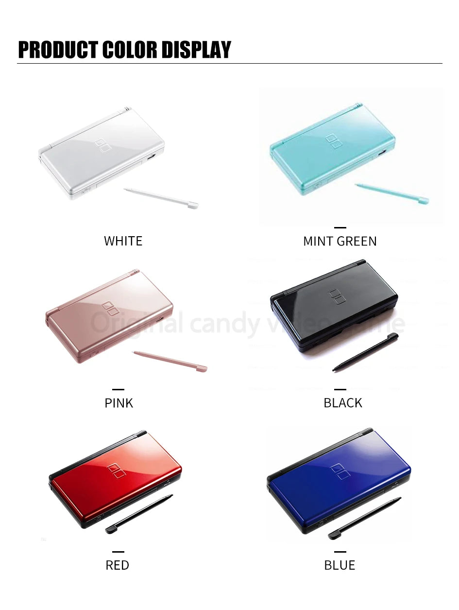 Original For Nintend DS Lite Game Console For Nntendo DSL Palm game With Game card and 32GB/64GB/128GB memory card/Mini ultra