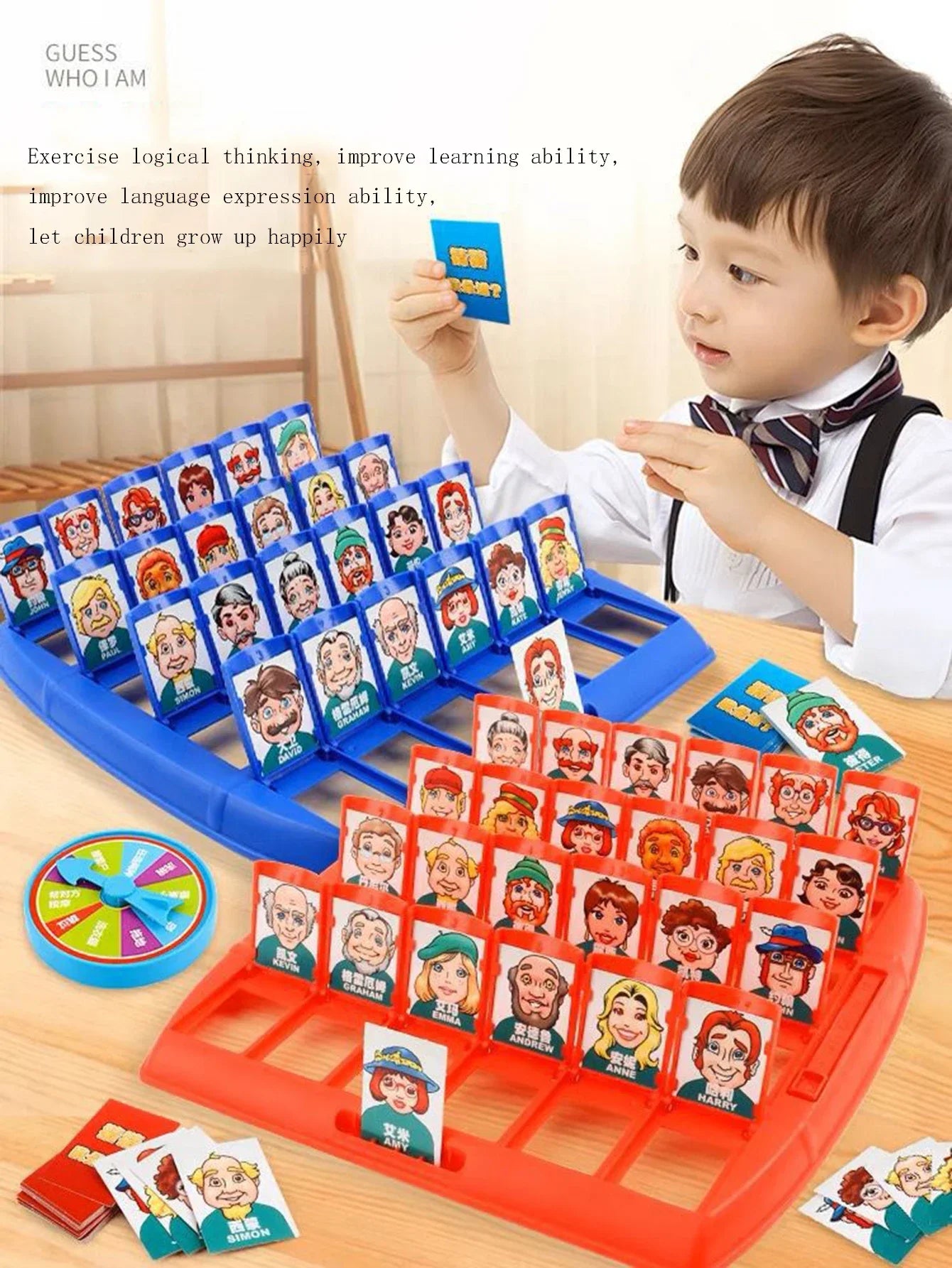 Head Game with Logical Thinking Puzzle Children's Parent-Child Guess Who I Am Board Game Board Game