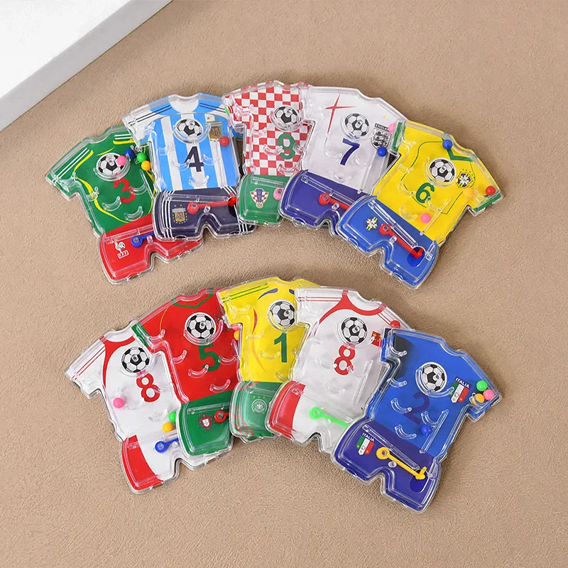 Soccer Party Bracelets Keychain Pin Ball Maze Game Toys Football Theme Kids Birthday Party Favors Pinata Fillers Christmas Gift